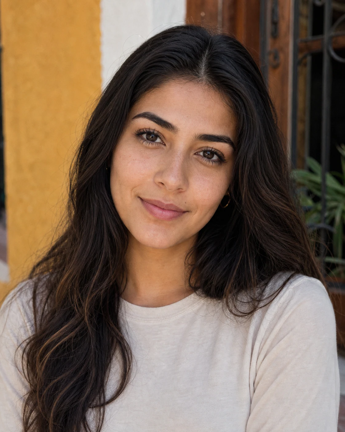Woman smiling on a video call