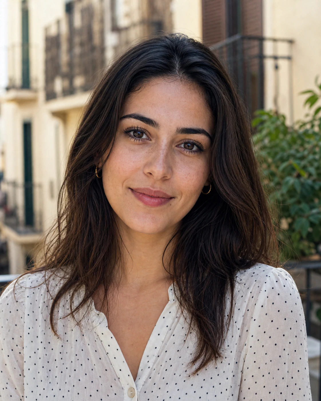 Woman smiling on a video call